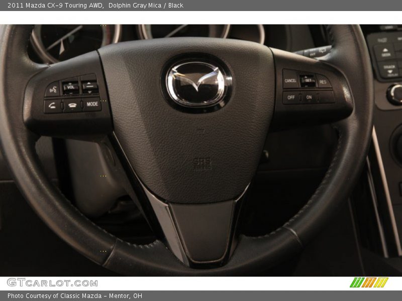 Dolphin Gray Mica / Black 2011 Mazda CX-9 Touring AWD