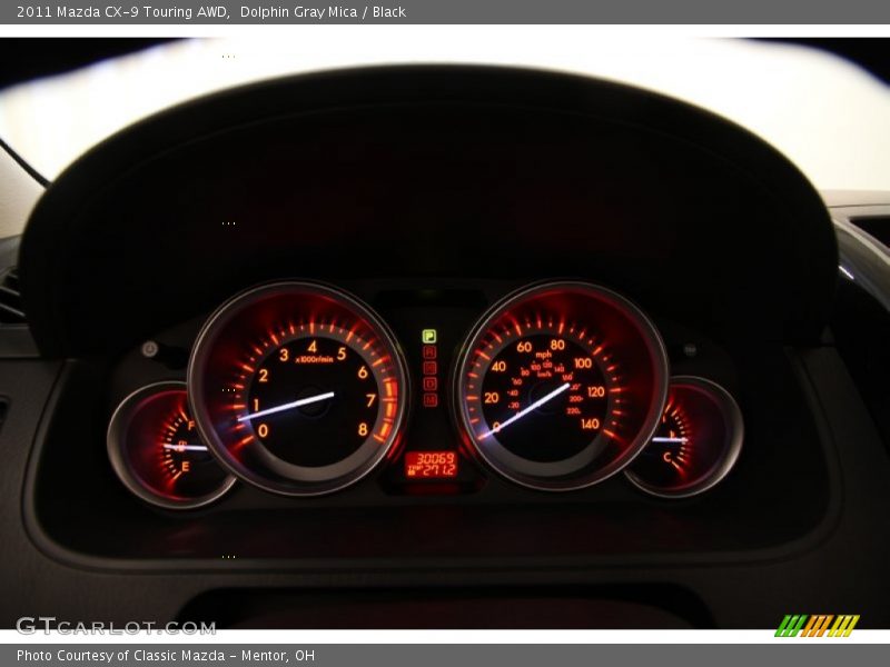 Dolphin Gray Mica / Black 2011 Mazda CX-9 Touring AWD