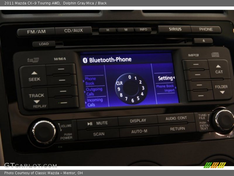 Dolphin Gray Mica / Black 2011 Mazda CX-9 Touring AWD