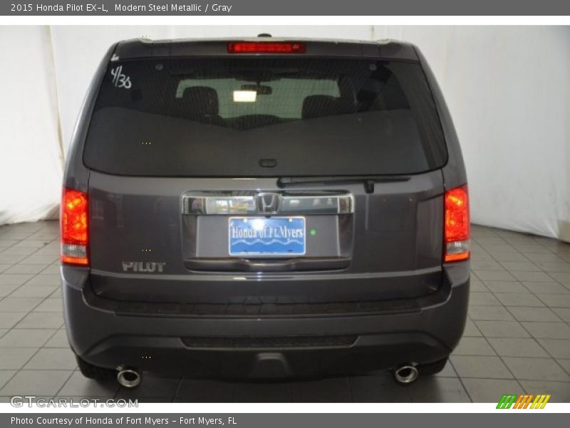 Modern Steel Metallic / Gray 2015 Honda Pilot EX-L