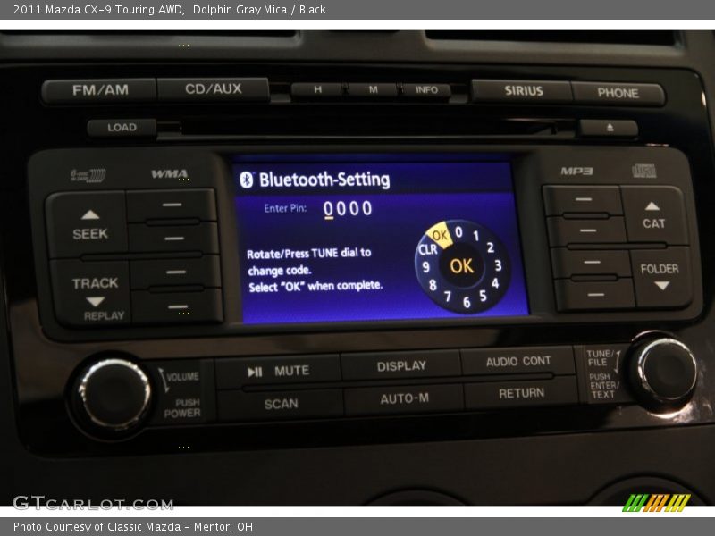 Dolphin Gray Mica / Black 2011 Mazda CX-9 Touring AWD