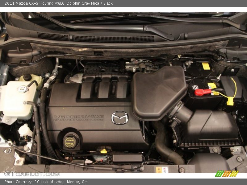 Dolphin Gray Mica / Black 2011 Mazda CX-9 Touring AWD