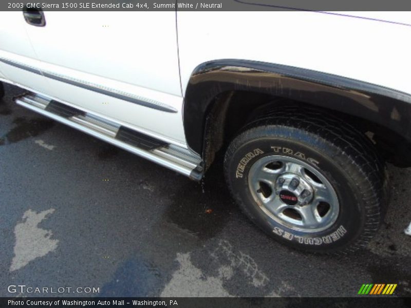 Summit White / Neutral 2003 GMC Sierra 1500 SLE Extended Cab 4x4