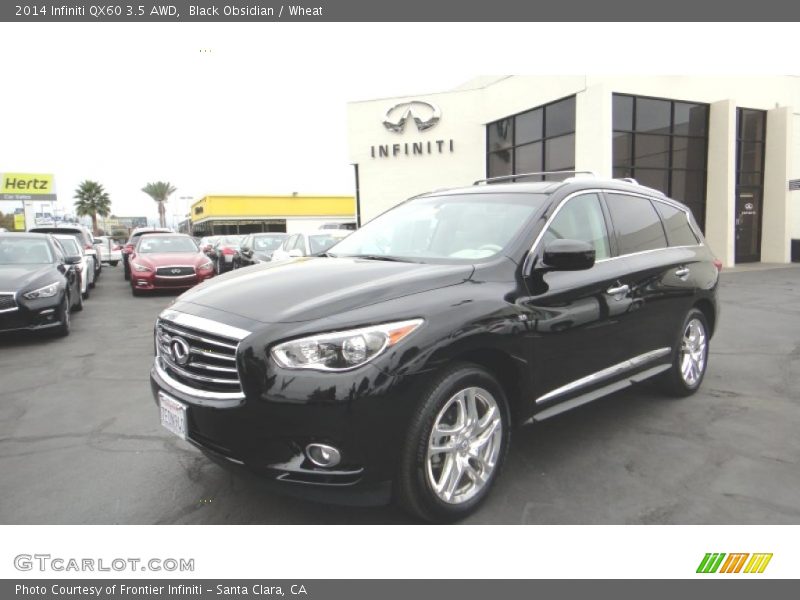 Black Obsidian / Wheat 2014 Infiniti QX60 3.5 AWD