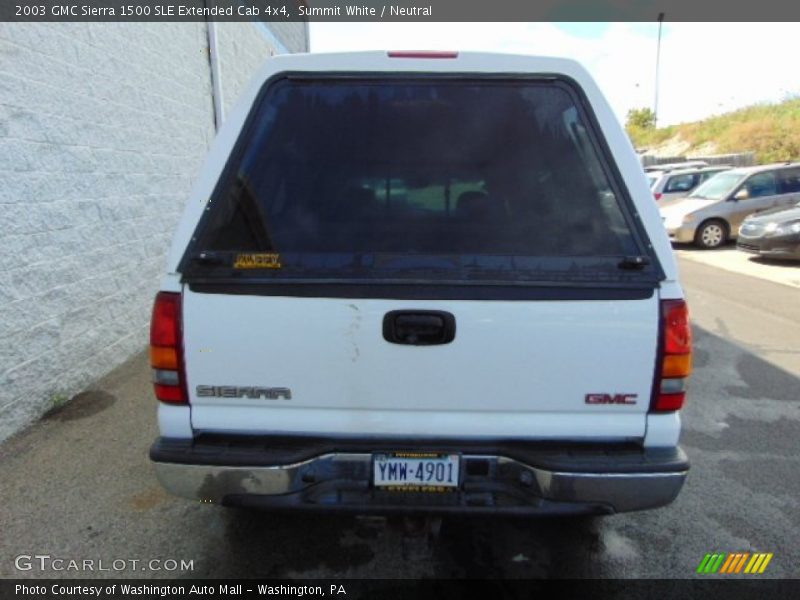Summit White / Neutral 2003 GMC Sierra 1500 SLE Extended Cab 4x4
