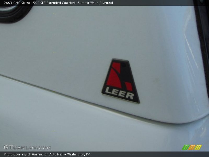 Summit White / Neutral 2003 GMC Sierra 1500 SLE Extended Cab 4x4