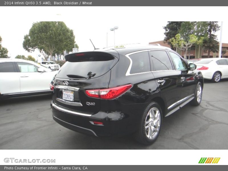Black Obsidian / Wheat 2014 Infiniti QX60 3.5 AWD