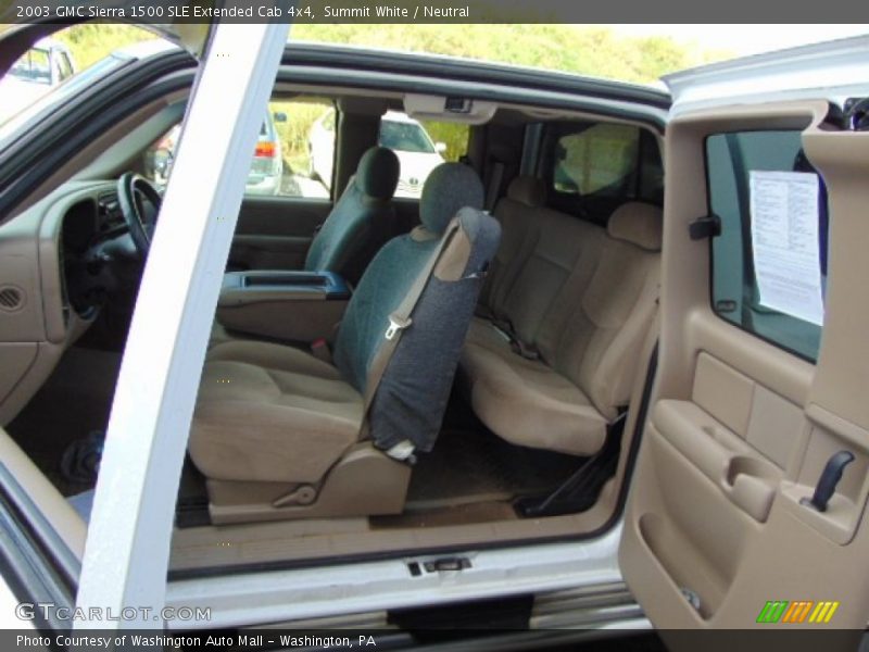 Summit White / Neutral 2003 GMC Sierra 1500 SLE Extended Cab 4x4