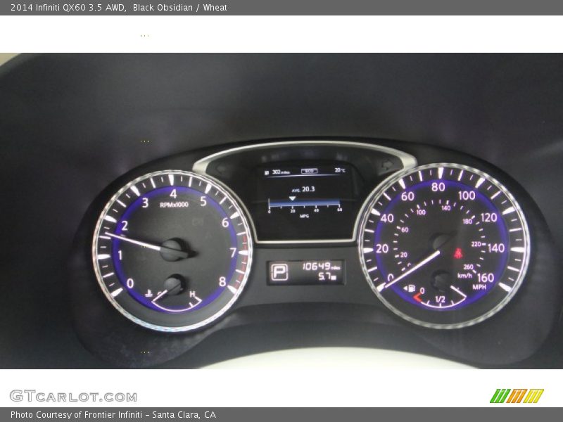 Black Obsidian / Wheat 2014 Infiniti QX60 3.5 AWD