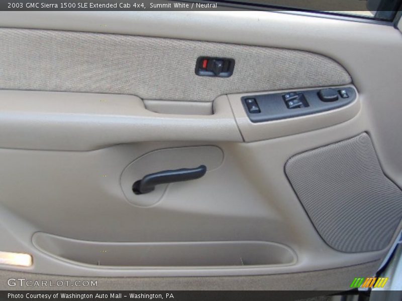 Summit White / Neutral 2003 GMC Sierra 1500 SLE Extended Cab 4x4