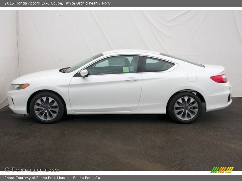 White Orchid Pearl / Ivory 2015 Honda Accord LX-S Coupe