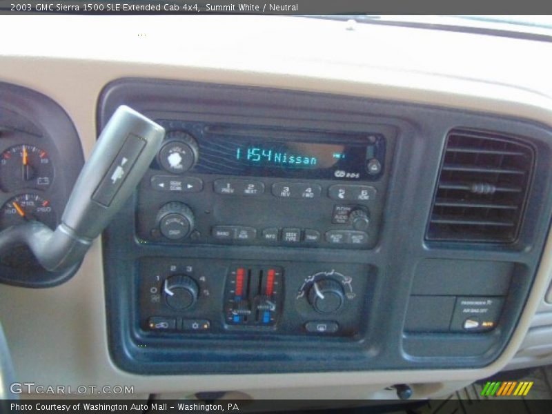 Summit White / Neutral 2003 GMC Sierra 1500 SLE Extended Cab 4x4