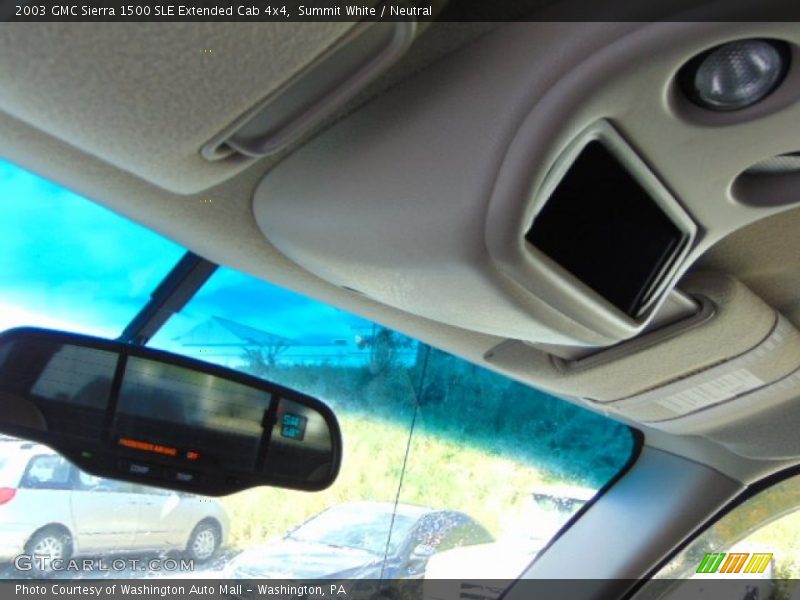 Summit White / Neutral 2003 GMC Sierra 1500 SLE Extended Cab 4x4