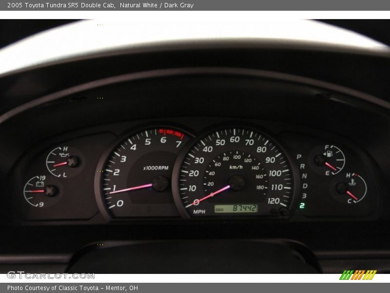 Natural White / Dark Gray 2005 Toyota Tundra SR5 Double Cab