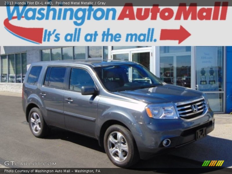 Polished Metal Metallic / Gray 2013 Honda Pilot EX-L 4WD