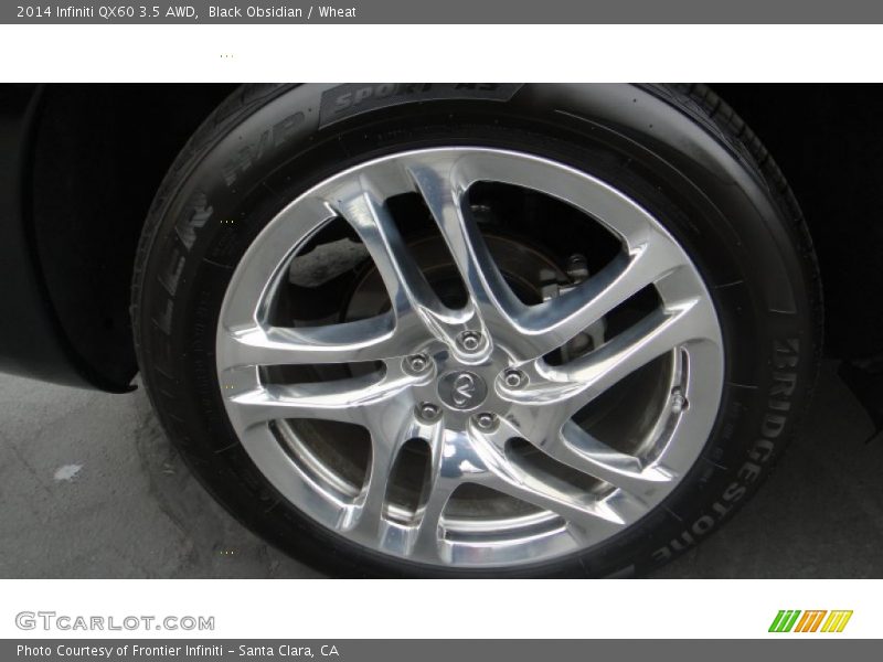 Black Obsidian / Wheat 2014 Infiniti QX60 3.5 AWD