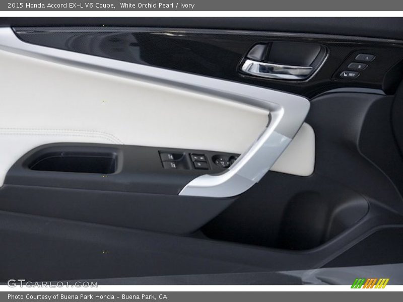 White Orchid Pearl / Ivory 2015 Honda Accord EX-L V6 Coupe