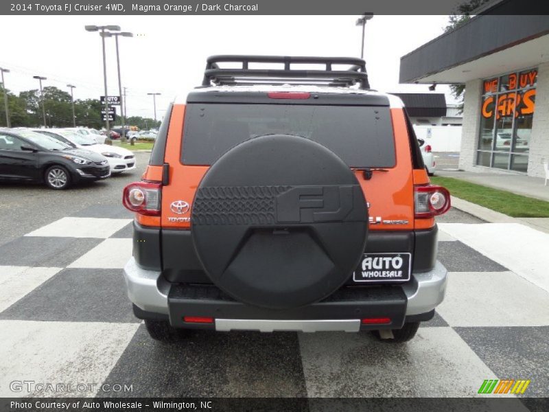 Magma Orange / Dark Charcoal 2014 Toyota FJ Cruiser 4WD