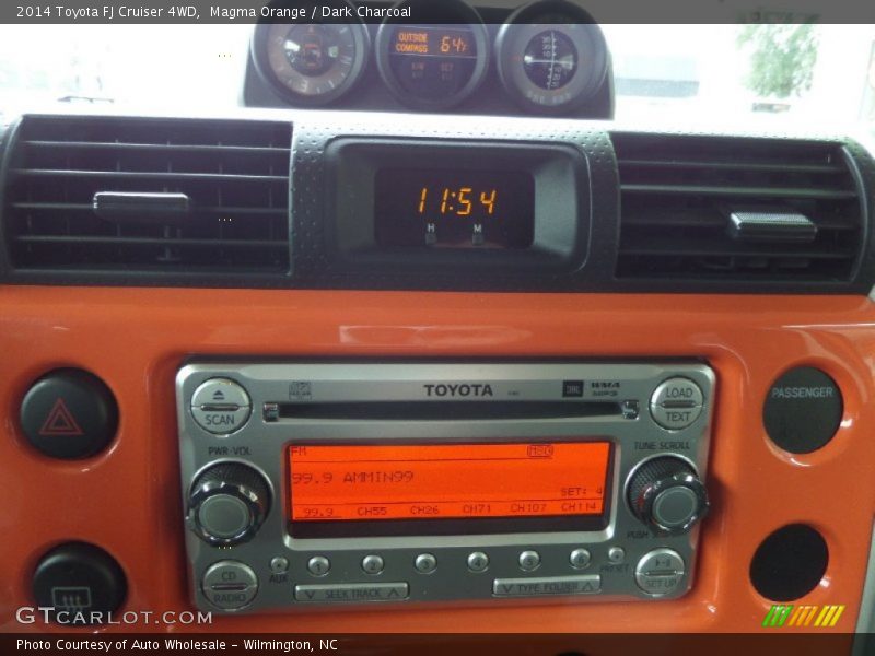 Magma Orange / Dark Charcoal 2014 Toyota FJ Cruiser 4WD