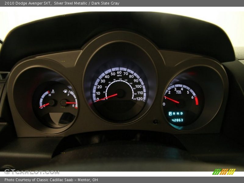 Silver Steel Metallic / Dark Slate Gray 2010 Dodge Avenger SXT