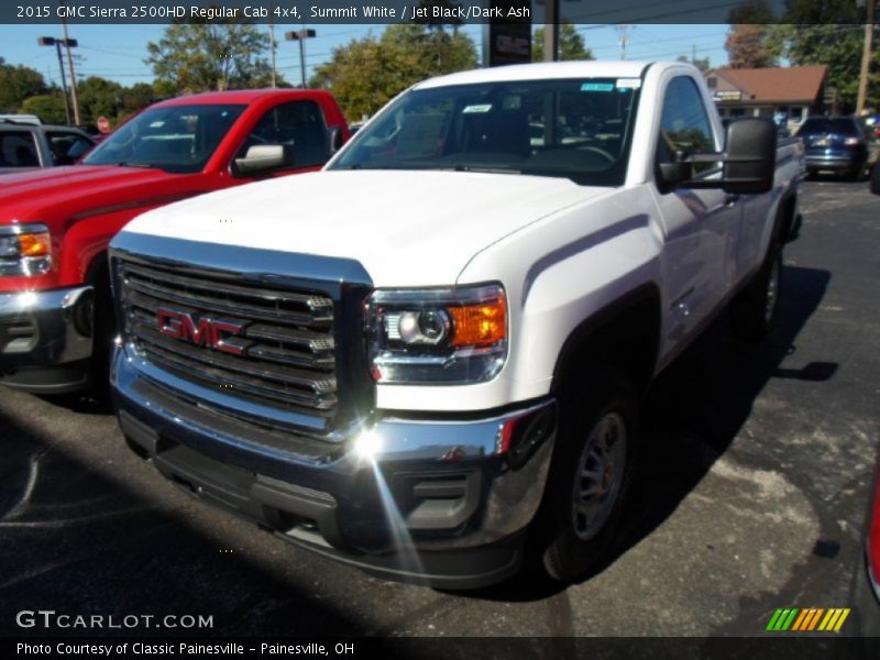 Summit White / Jet Black/Dark Ash 2015 GMC Sierra 2500HD Regular Cab 4x4