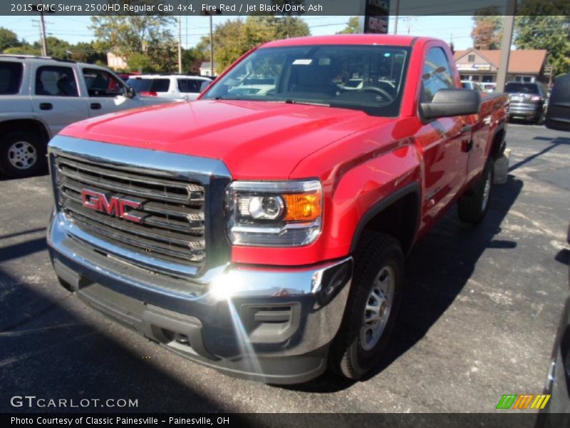 Fire Red / Jet Black/Dark Ash 2015 GMC Sierra 2500HD Regular Cab 4x4