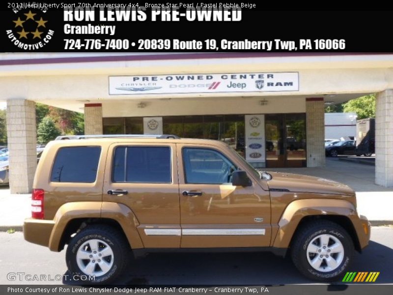 Bronze Star Pearl / Pastel Pebble Beige 2011 Jeep Liberty Sport 70th Anniversary 4x4