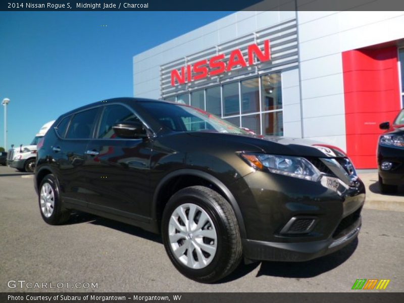Midnight Jade / Charcoal 2014 Nissan Rogue S