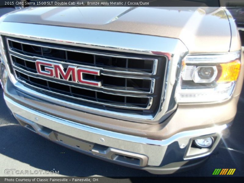 Bronze Alloy Metallic / Cocoa/Dune 2015 GMC Sierra 1500 SLT Double Cab 4x4