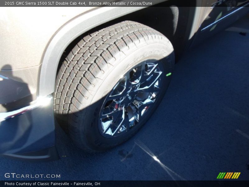 Bronze Alloy Metallic / Cocoa/Dune 2015 GMC Sierra 1500 SLT Double Cab 4x4