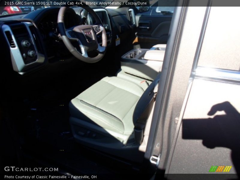 Bronze Alloy Metallic / Cocoa/Dune 2015 GMC Sierra 1500 SLT Double Cab 4x4