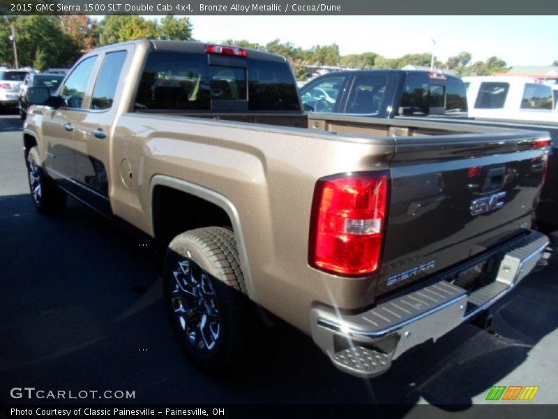 Bronze Alloy Metallic / Cocoa/Dune 2015 GMC Sierra 1500 SLT Double Cab 4x4