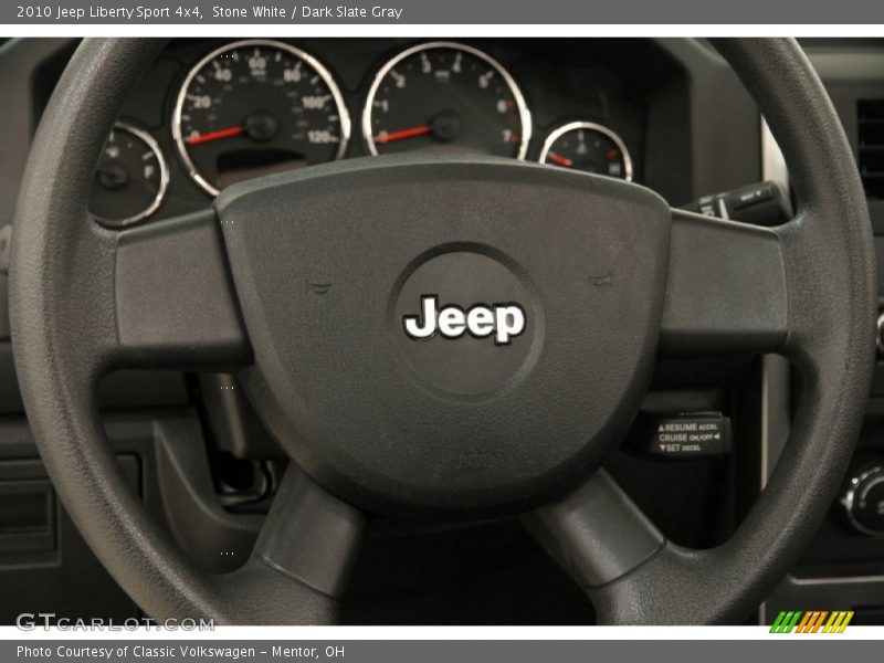 Stone White / Dark Slate Gray 2010 Jeep Liberty Sport 4x4