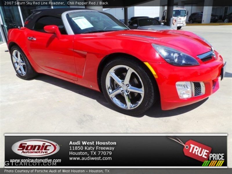 Chili Pepper Red / Black 2007 Saturn Sky Red Line Roadster