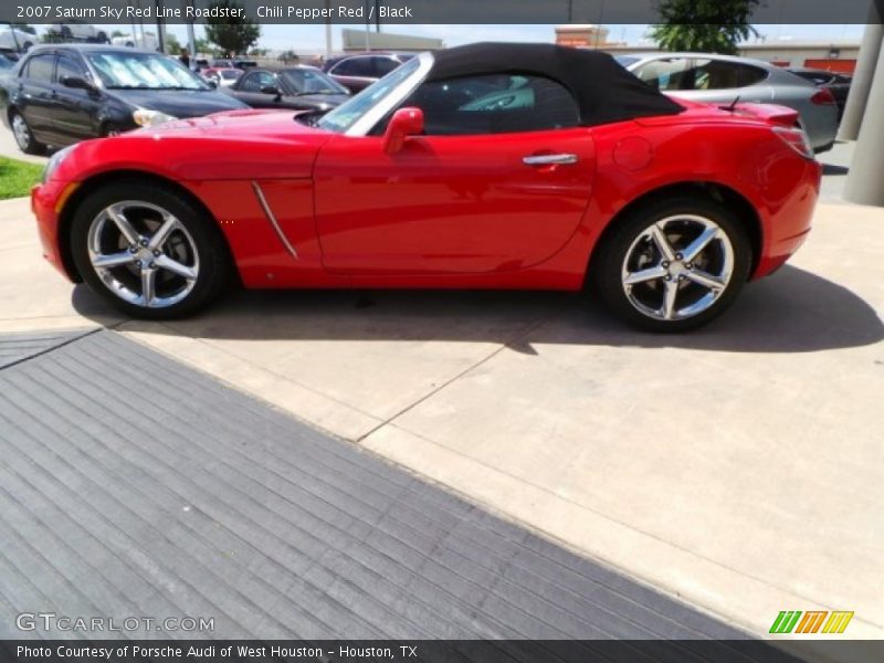 Chili Pepper Red / Black 2007 Saturn Sky Red Line Roadster