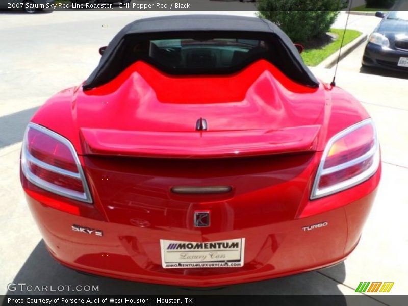 Chili Pepper Red / Black 2007 Saturn Sky Red Line Roadster