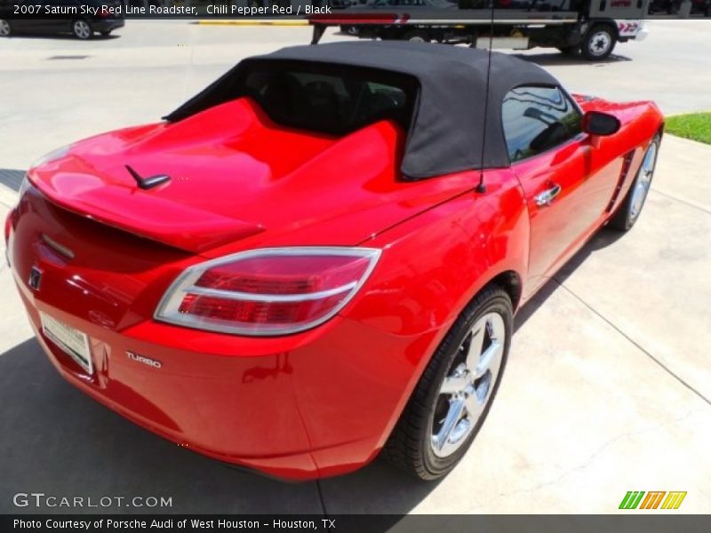 Chili Pepper Red / Black 2007 Saturn Sky Red Line Roadster