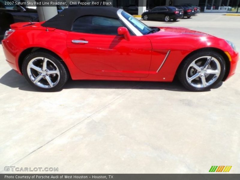 Chili Pepper Red / Black 2007 Saturn Sky Red Line Roadster