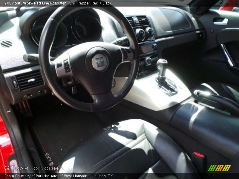 Chili Pepper Red / Black 2007 Saturn Sky Red Line Roadster