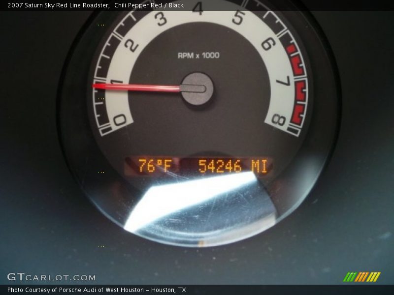 Chili Pepper Red / Black 2007 Saturn Sky Red Line Roadster