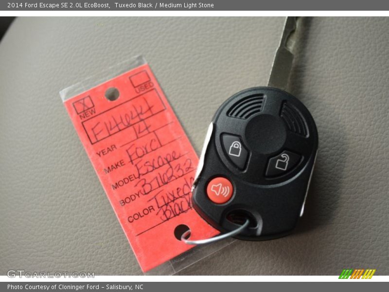 Tuxedo Black / Medium Light Stone 2014 Ford Escape SE 2.0L EcoBoost