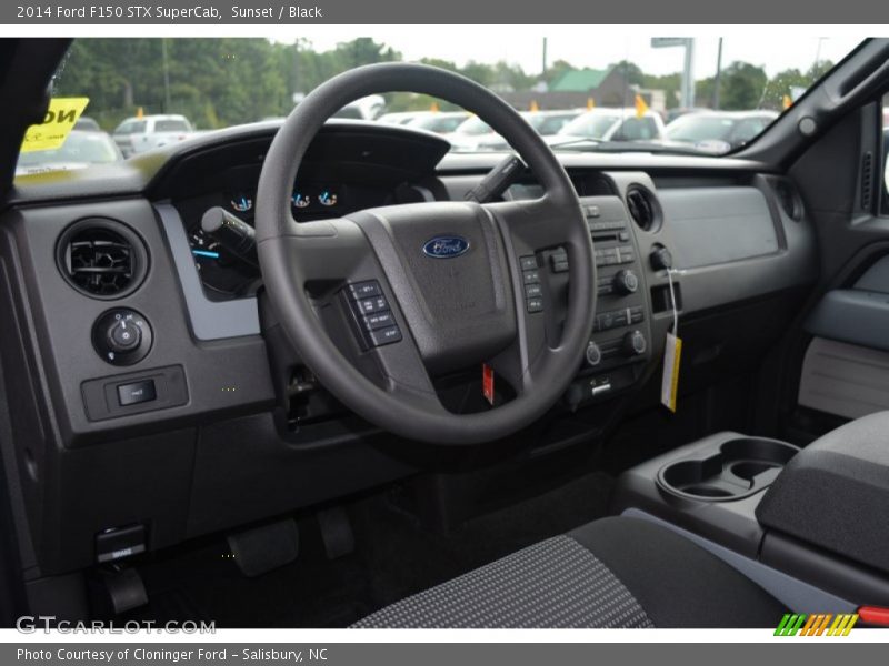 Sunset / Black 2014 Ford F150 STX SuperCab