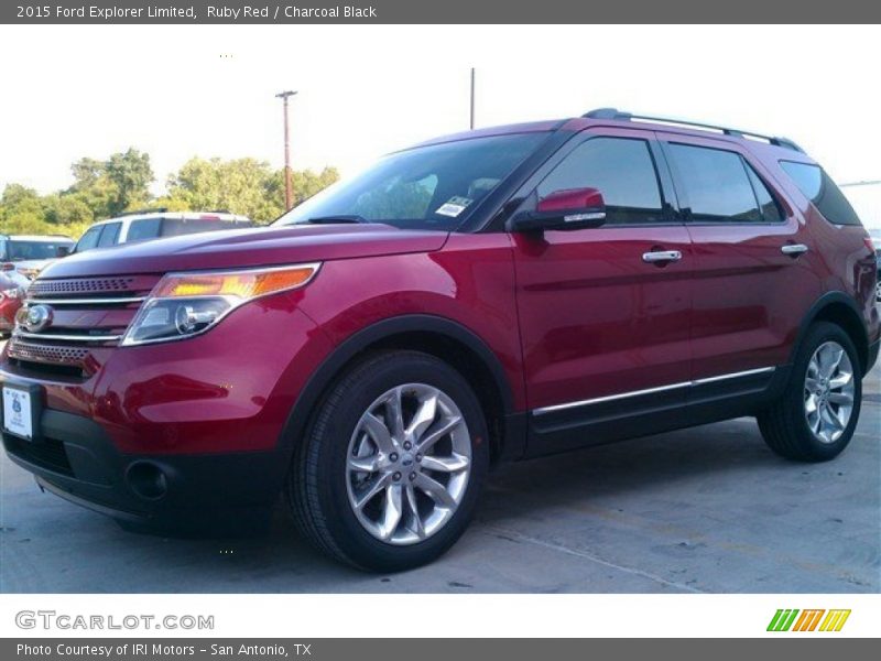 Ruby Red / Charcoal Black 2015 Ford Explorer Limited