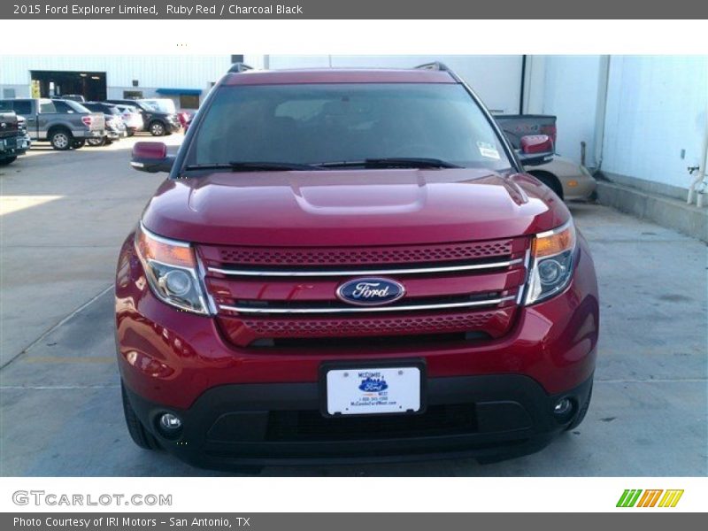 Ruby Red / Charcoal Black 2015 Ford Explorer Limited