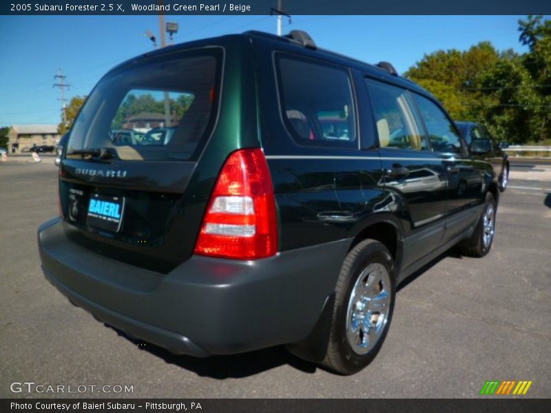 Woodland Green Pearl / Beige 2005 Subaru Forester 2.5 X