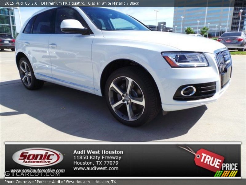 Glacier White Metallic / Black 2015 Audi Q5 3.0 TDI Premium Plus quattro