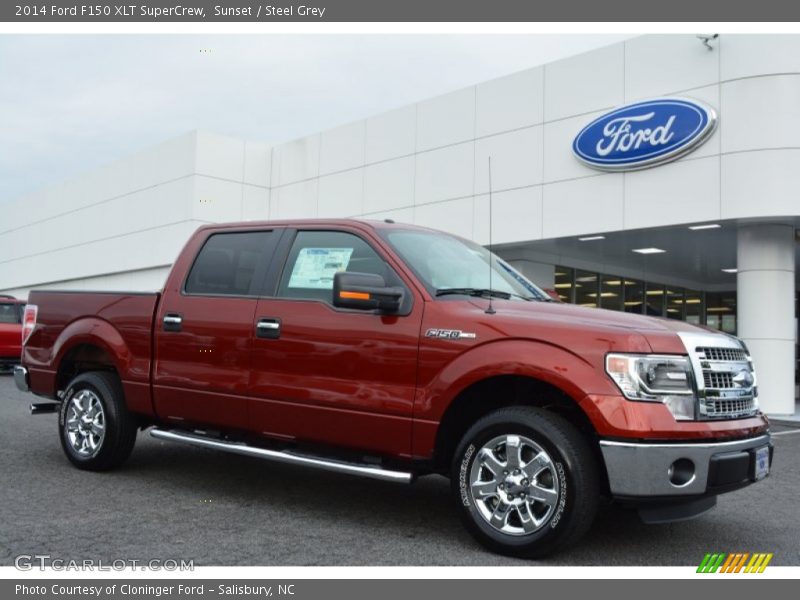 Sunset / Steel Grey 2014 Ford F150 XLT SuperCrew