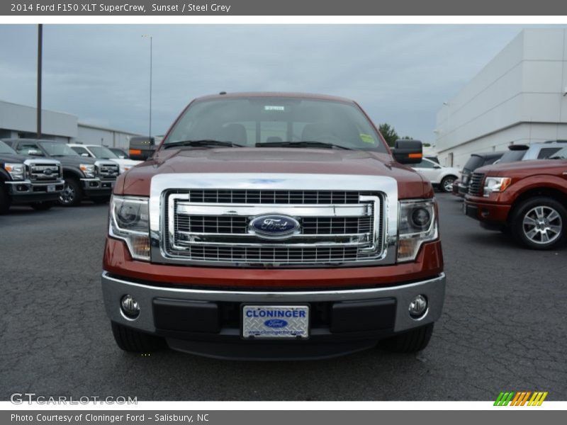 Sunset / Steel Grey 2014 Ford F150 XLT SuperCrew