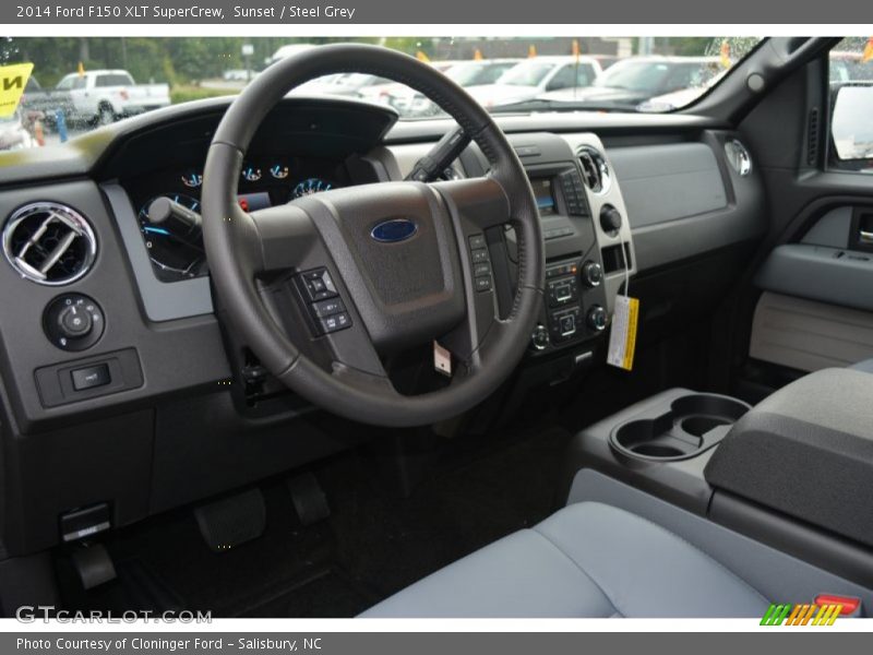 Sunset / Steel Grey 2014 Ford F150 XLT SuperCrew