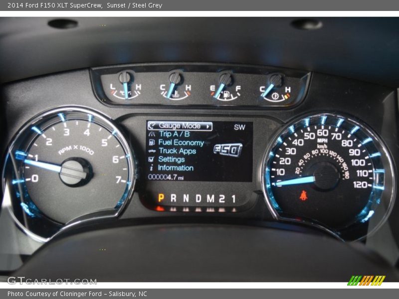 Sunset / Steel Grey 2014 Ford F150 XLT SuperCrew